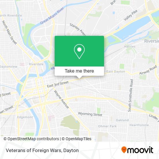 Veterans of Foreign Wars map