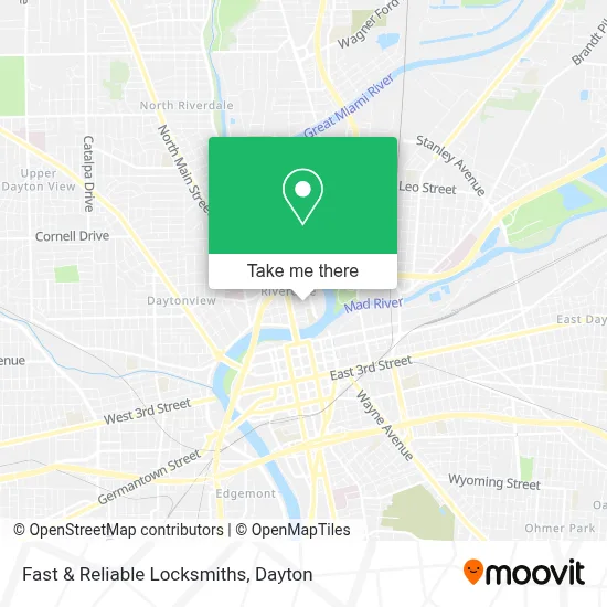 Fast & Reliable Locksmiths map