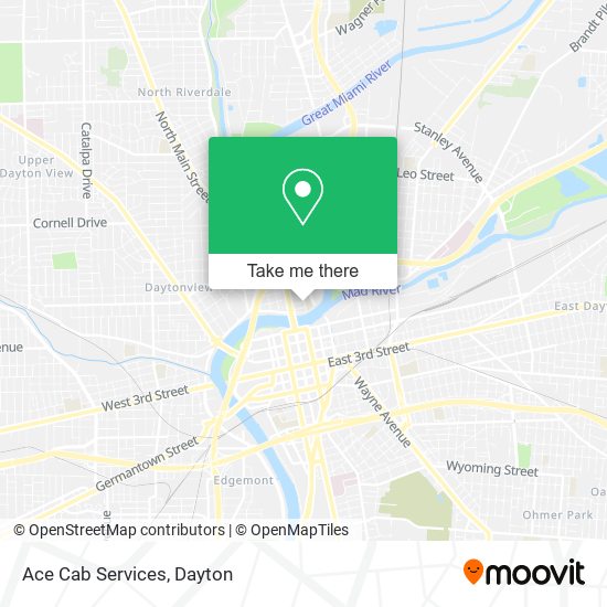 Mapa de Ace Cab Services