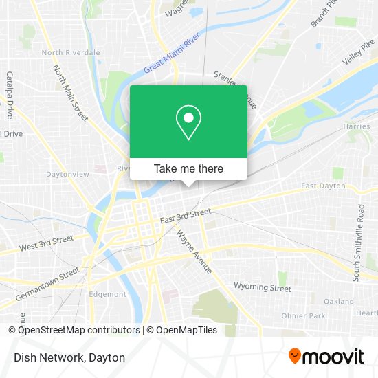 Mapa de Dish Network