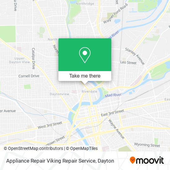 Mapa de Appliance Repair Viking Repair Service