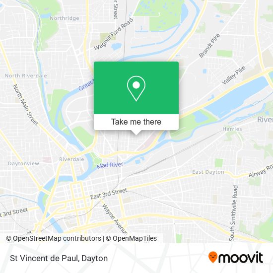 Mapa de St Vincent de Paul
