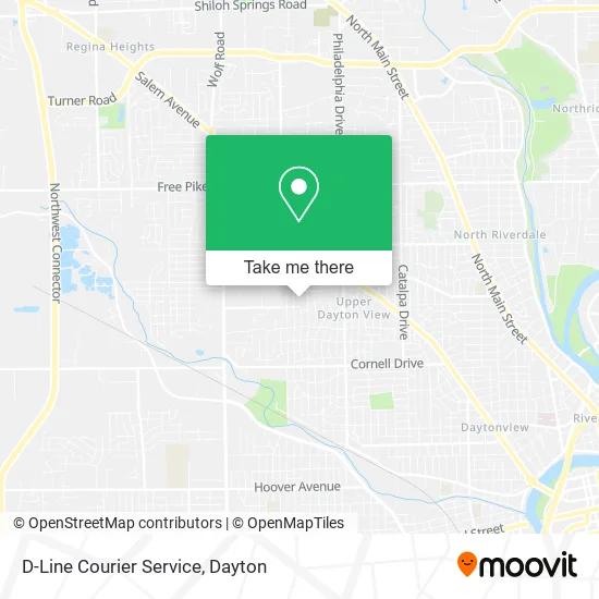 Mapa de D-Line Courier Service