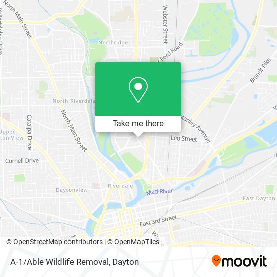 A-1/Able Wildlife Removal map