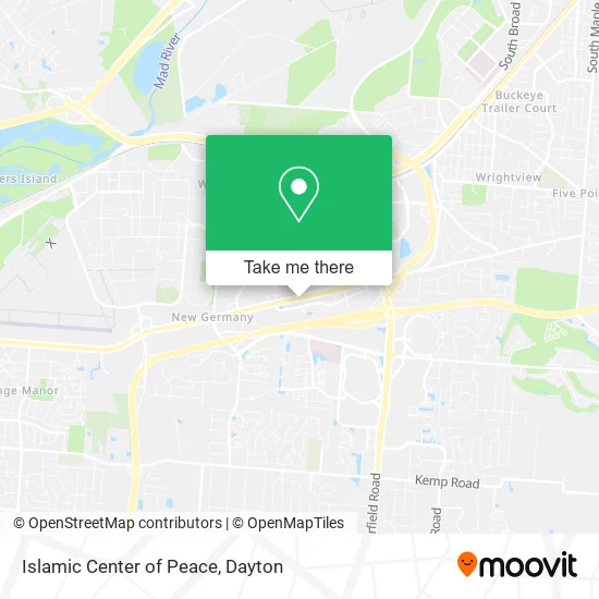 Islamic Center of Peace map