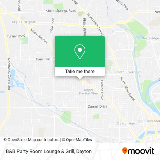 Mapa de B&B Party Room Lounge & Grill