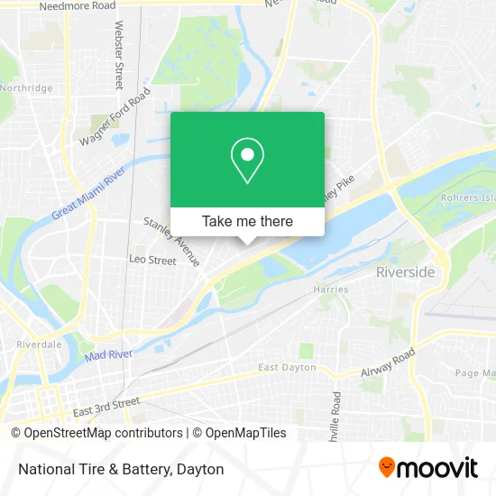 National Tire & Battery map