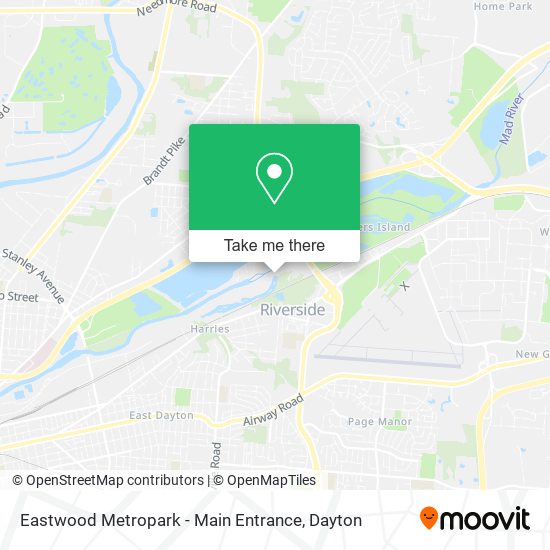 Mapa de Eastwood Metropark - Main Entrance