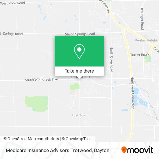 Medicare Insurance Advisors Trotwood map