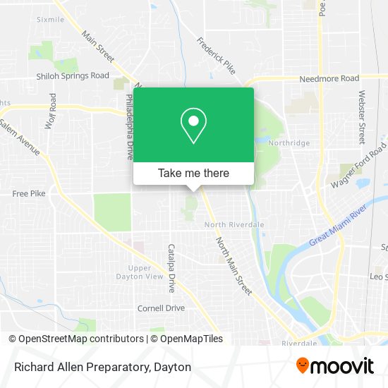Mapa de Richard Allen Preparatory