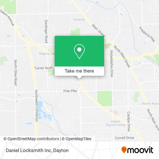 Mapa de Daniel Locksmith Inc