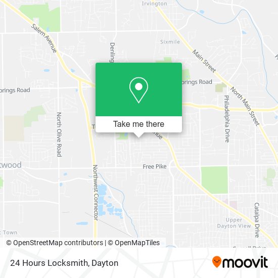 Mapa de 24 Hours Locksmith