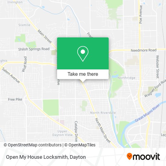 Mapa de Open My House Locksmith