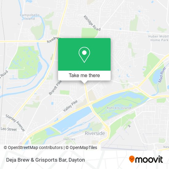 Deja Brew & Grisports Bar map