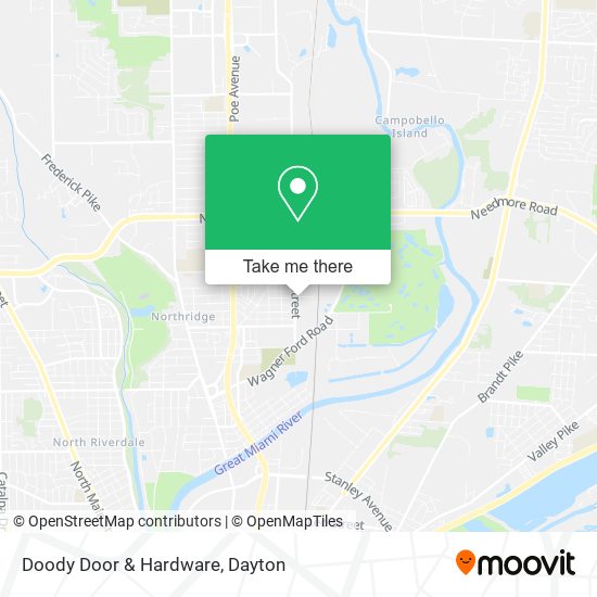 Doody Door & Hardware map