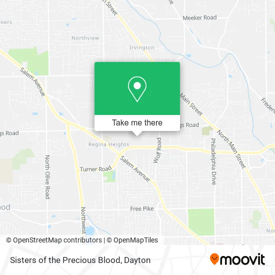 Mapa de Sisters of the Precious Blood