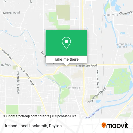 Mapa de Ireland Local Locksmih