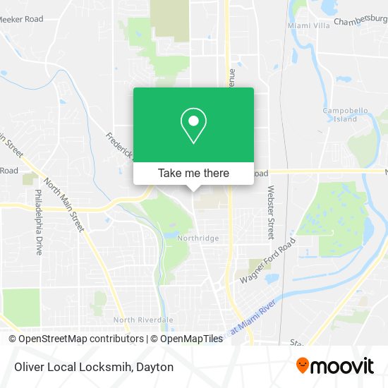 Mapa de Oliver Local Locksmih