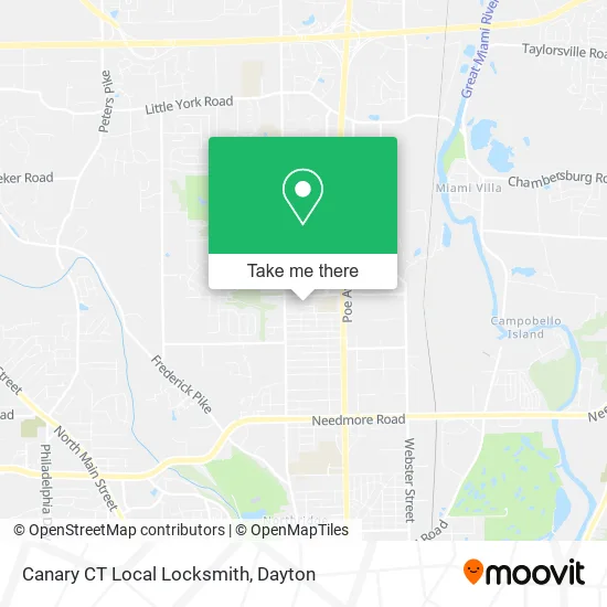 Mapa de Canary CT Local Locksmith