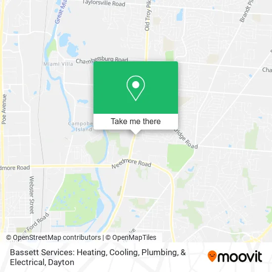 Mapa de Bassett Services: Heating, Cooling, Plumbing, & Electrical