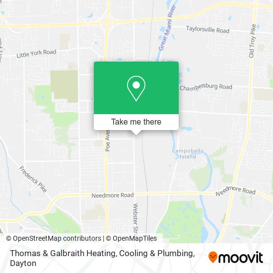 Mapa de Thomas & Galbraith Heating, Cooling & Plumbing