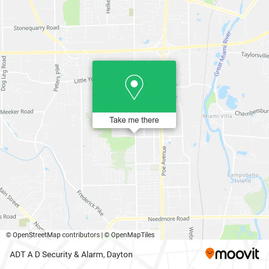 Mapa de ADT A D Security & Alarm