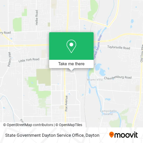 State Government Dayton Service Office map