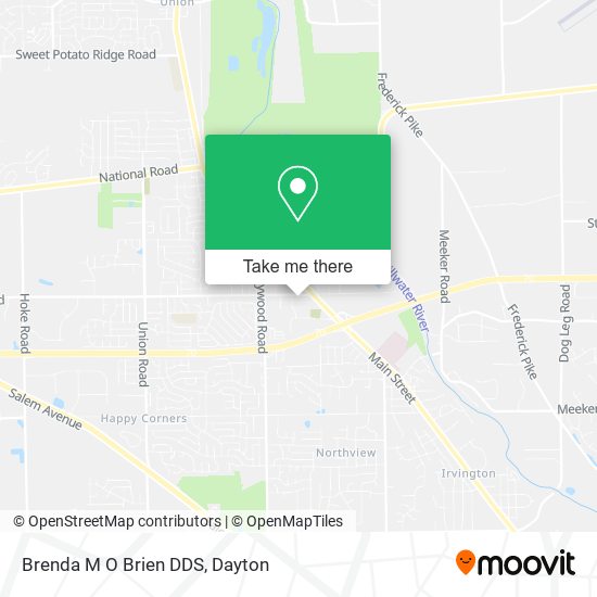 Brenda M O Brien DDS map