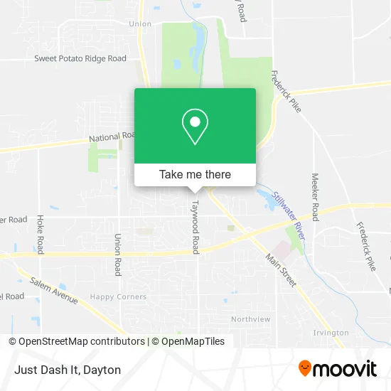 Mapa de Just Dash It