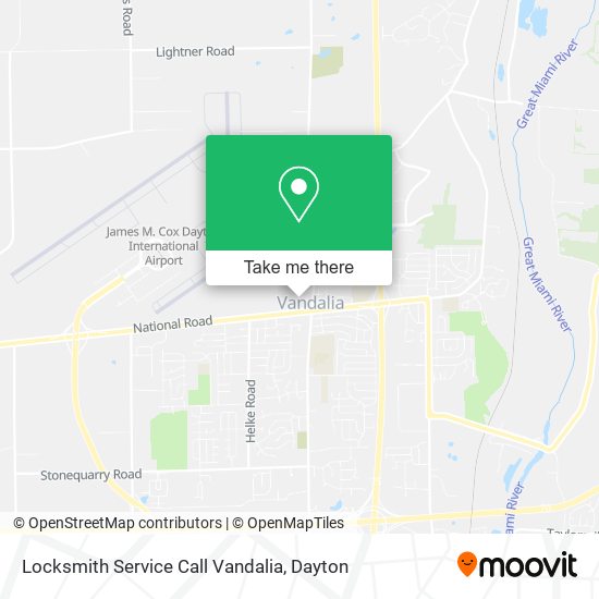 Mapa de Locksmith Service Call Vandalia