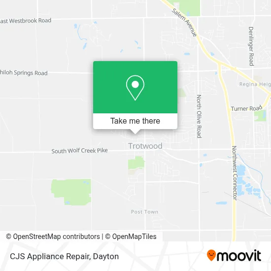CJS Appliance Repair map