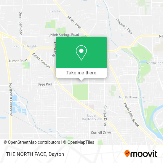 THE NORTH FACE map