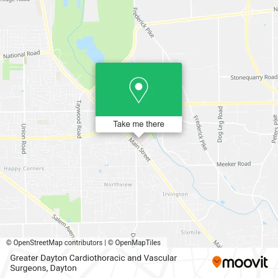 Mapa de Greater Dayton Cardiothoracic and Vascular Surgeons