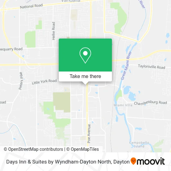 Days Inn & Suites by Wyndham-Dayton North map