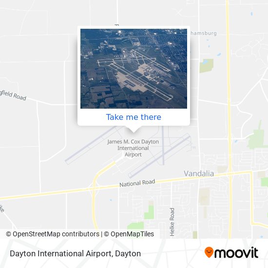 Dayton International Airport map