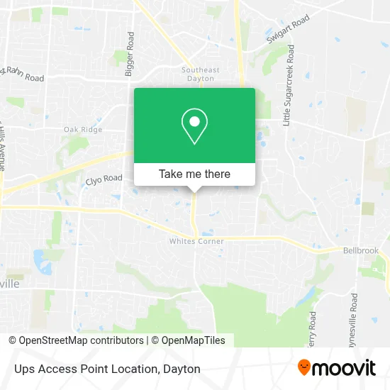 Ups Access Point Location map