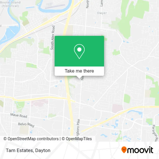 Tam Estates map