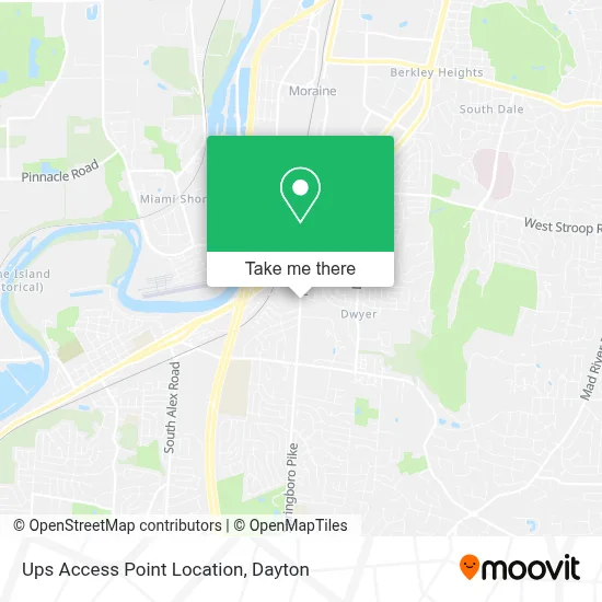Ups Access Point Location map
