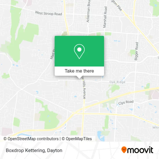 Boxdrop Kettering map