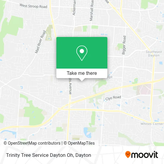 Trinity Tree Service Dayton Oh map