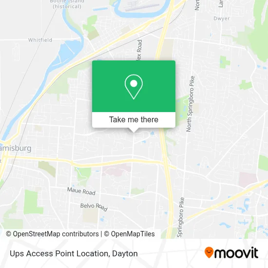 Ups Access Point Location map