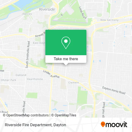 Riverside Fire Department map