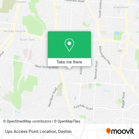 Ups Access Point Location map
