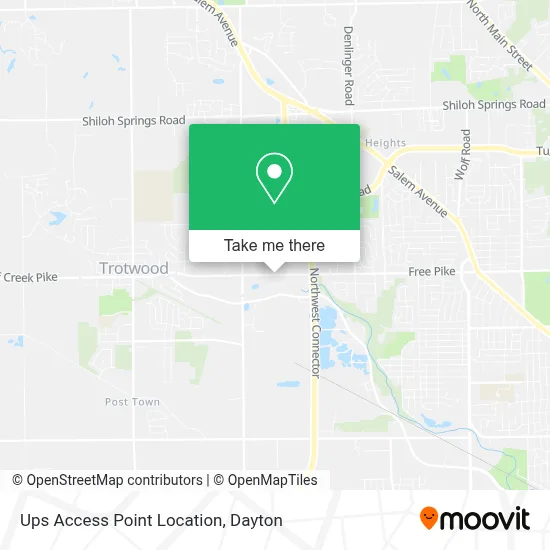 Ups Access Point Location map