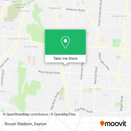 Roush Stadium map