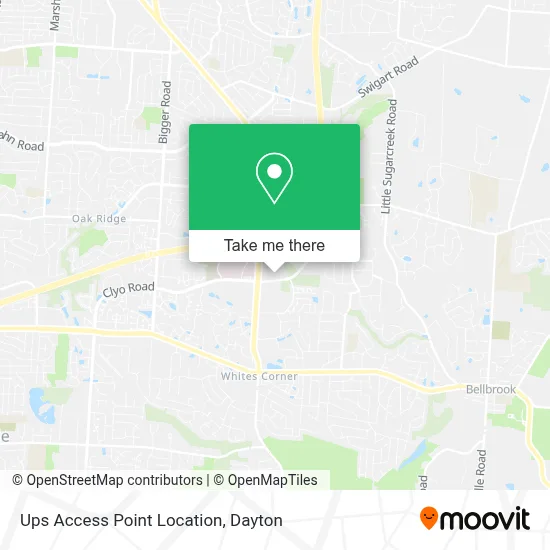 Ups Access Point Location map