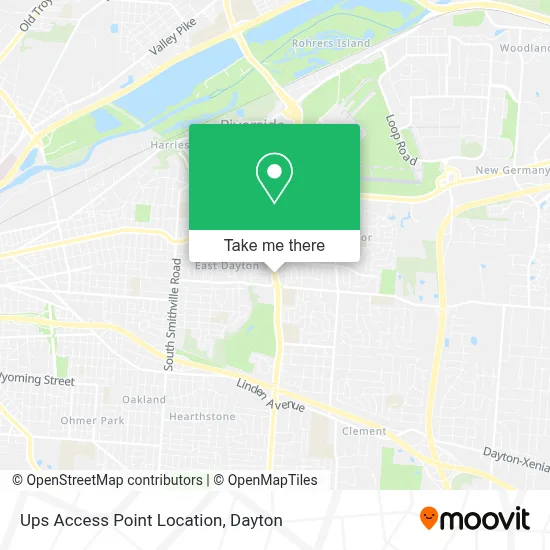 Ups Access Point Location map
