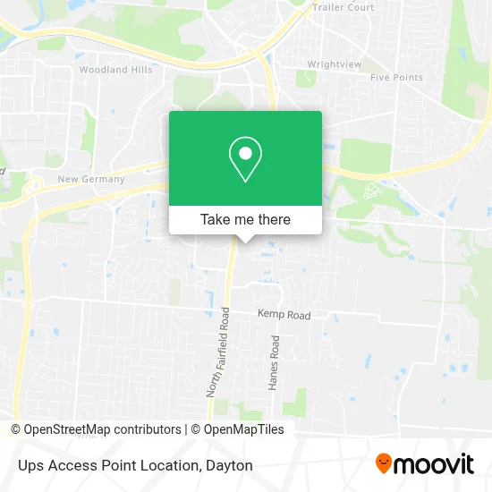 Ups Access Point Location map