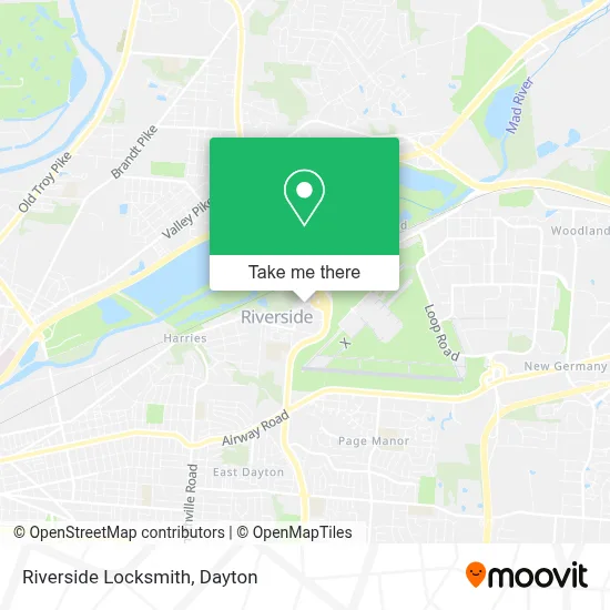 Riverside Locksmith map