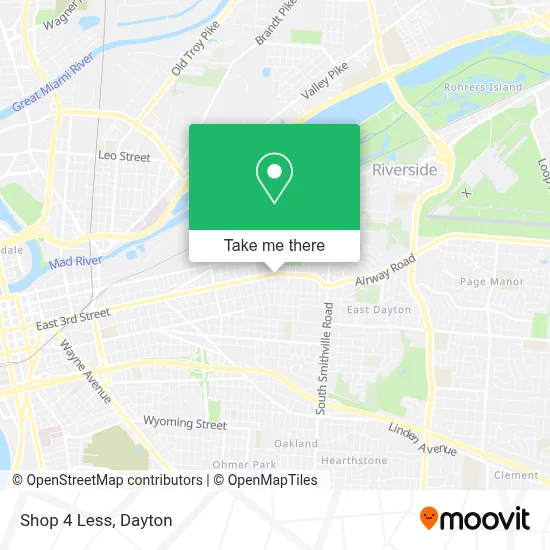 Shop 4 Less map